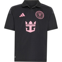 adidas camiseta de fútbol oficiales niño INTER MIAMI 25/26 SEGUNDA EQUIPACION MESSI NEGRO 04