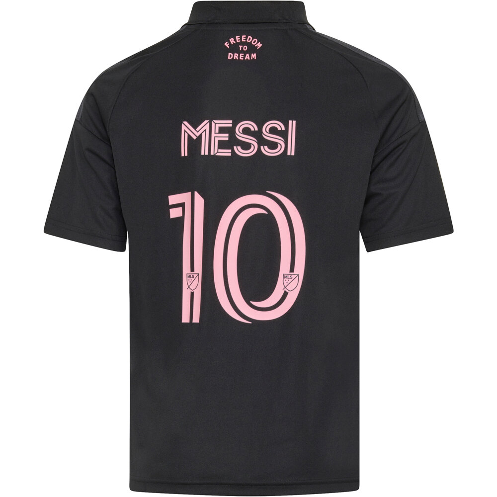 adidas camiseta de fútbol oficiales niño INTER MIAMI 25/26 SEGUNDA EQUIPACION MESSI NEGRO 05