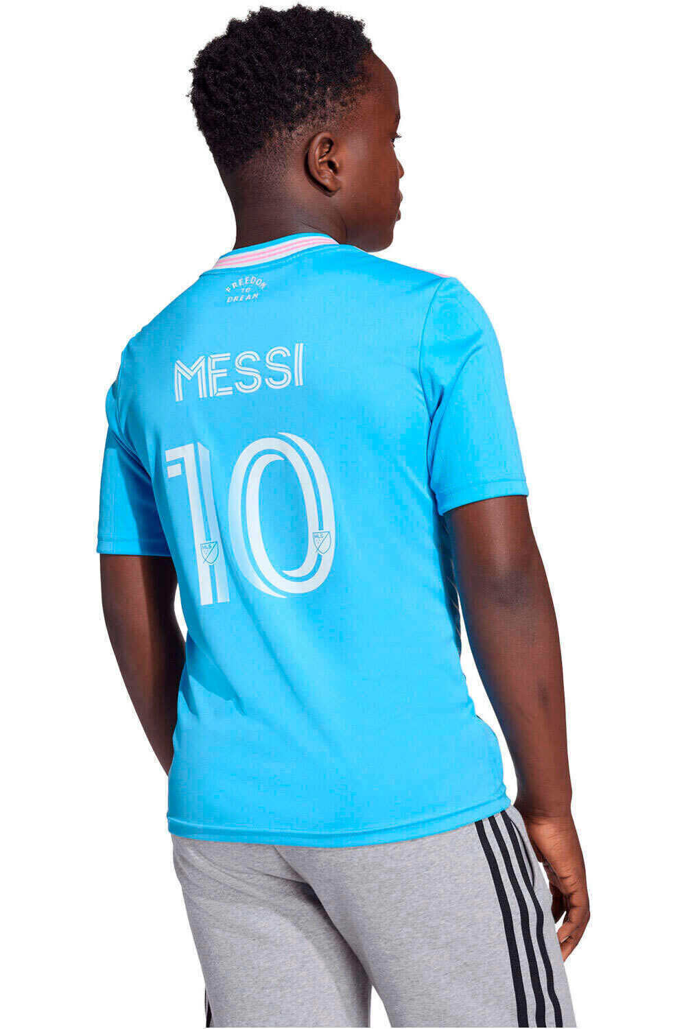 adidas camiseta de fútbol oficiales niño INTER MIAMI 25/26 TERCERA EQUIPACION MESSI  vista trasera