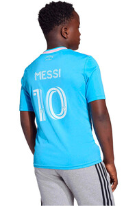 adidas camiseta de fútbol oficiales niño INTER MIAMI 25/26 TERCERA EQUIPACION MESSI  vista trasera