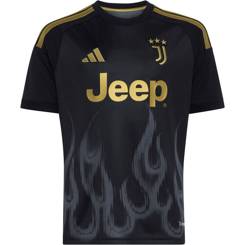 adidas camiseta de fútbol oficiales niño JUVE 3 JSY Y NEGRO