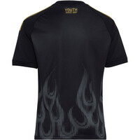 adidas camiseta de fútbol oficiales niño JUVE 3 JSY Y NEGRO vista trasera
