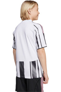 adidas camiseta de fútbol oficiales niño JUVENTUS 25/26 PRIMERA EQUIPACION BLANCO vista trasera