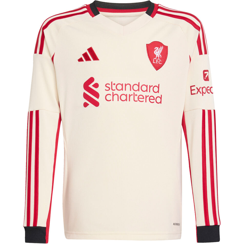 adidas camiseta de fútbol oficiales niño LIVERPOOL FC 25/26 SEGUNDA EQUIPACION BLANCO 04