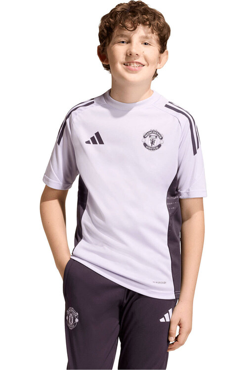 adidas camiseta de fútbol oficiales niño MANCHESTER UNITED 25/26 ENTRENAMIENTO MORADO