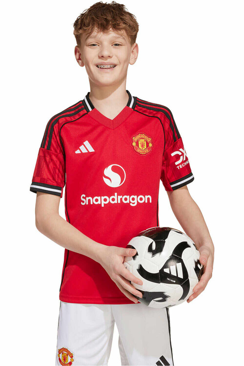 adidas camiseta de fútbol oficiales niño MANCHESTER UNITED 25/26 PRIMERA EQUIPACION ROJO