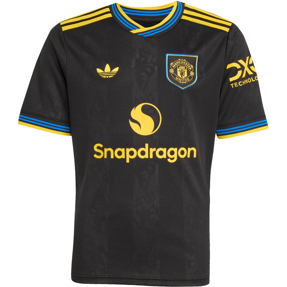 adidas camiseta de fútbol oficiales niño MANCHESTER UNITED 25/26 TERCERA EQUIPACION NEGRO 04