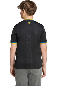 adidas camiseta de fútbol oficiales niño MANCHESTER UNITED 25/26 TERCERA EQUIPACION NEGRO vista trasera