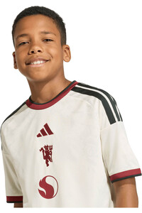 adidas camiseta de fútbol oficiales niño MANCHESTER UNITED 26/27 3a EQUIPACIN MARRON vista detalle
