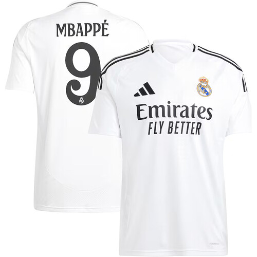 ADIDAS REAL MADRID 24/25 PRIMERA EQUIPACION MBAPPE blanco