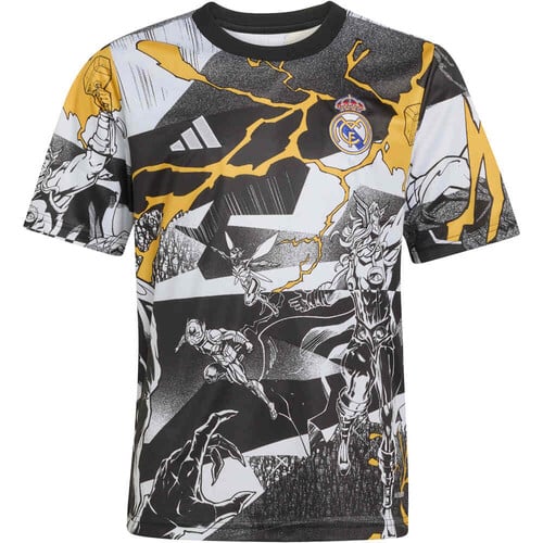 ADIDAS REAL MADRID 25/26 PREMATCH AVENGERS blanco