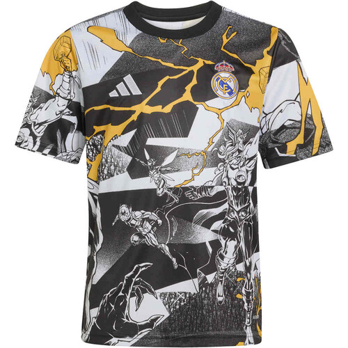 ADIDAS REAL MADRID 25/26 PREMATCH AVENGERS blanco