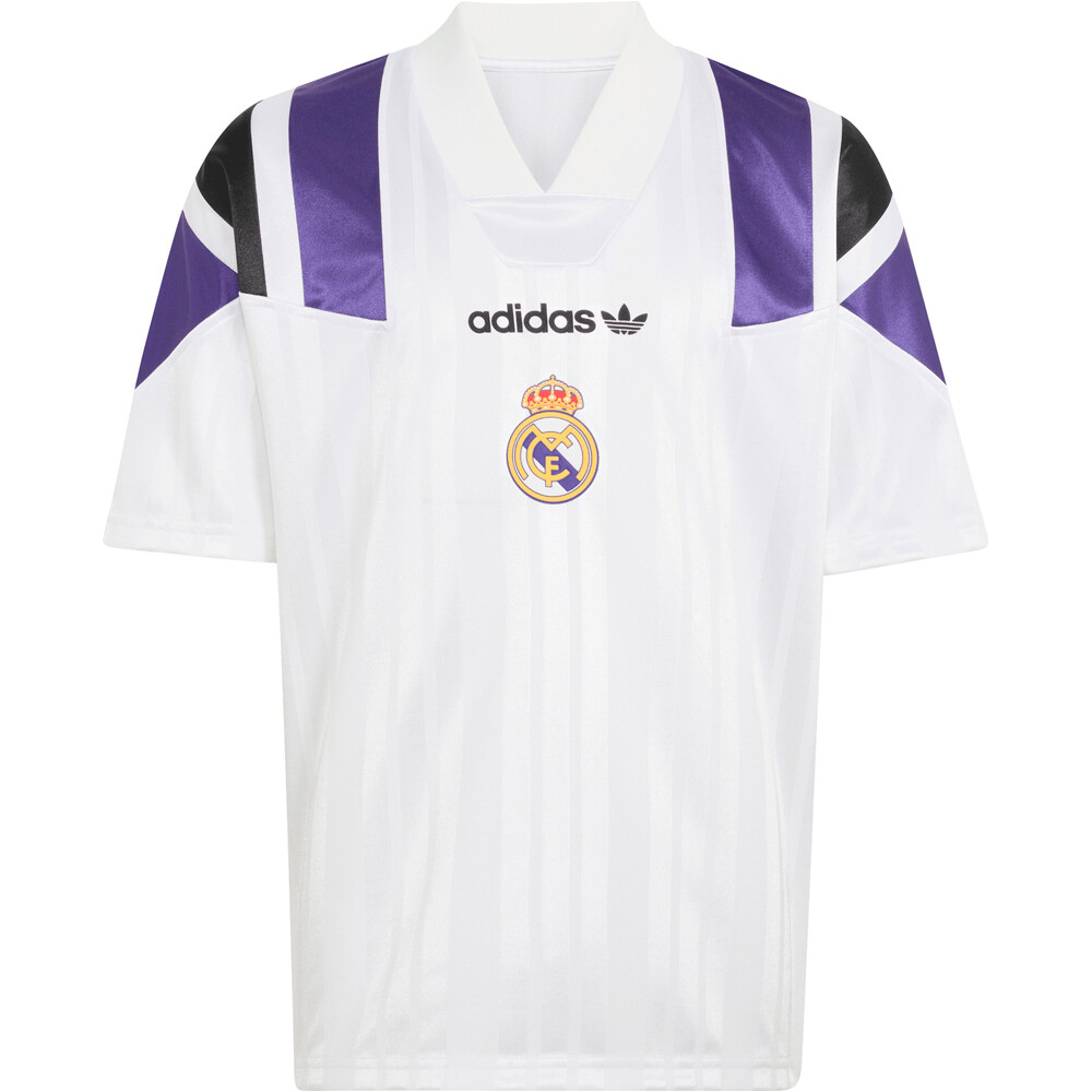 adidas camiseta de fútbol oficiales niño REAL MADRID EQT 26/27 BLANCO vista frontal