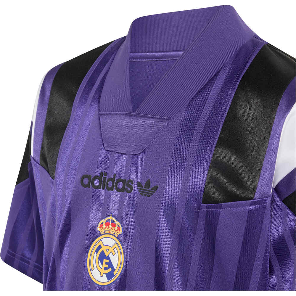 adidas camiseta de fútbol oficiales niño REAL MADRID EQT 26/27 MORADO vista detalle