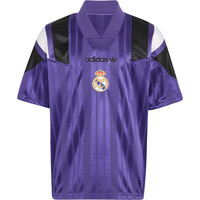 adidas camiseta de fútbol oficiales niño REAL MADRID EQT 26/27 MORADO vista frontal