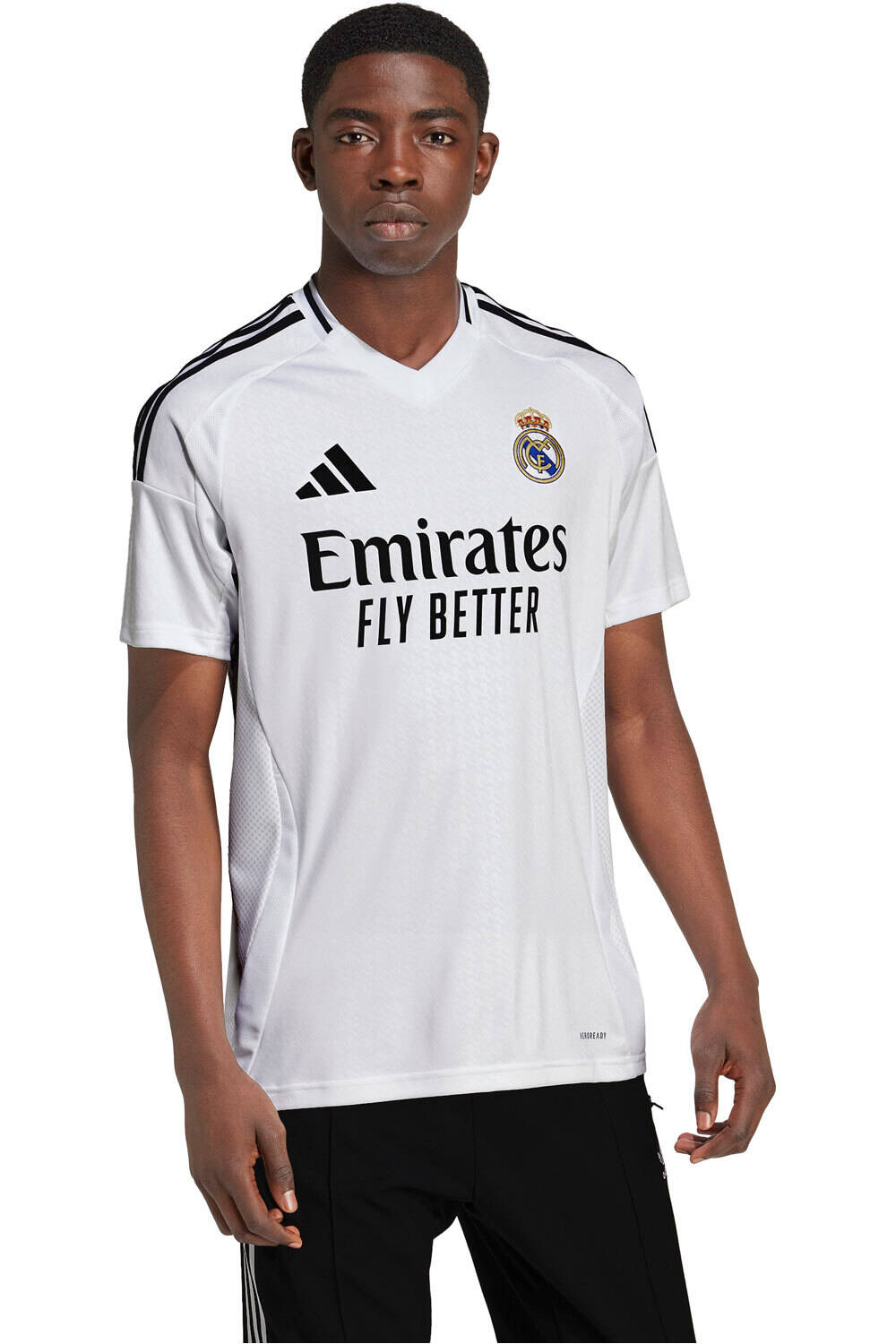 adidas camiseta de fútbol oficiales REAL MADRID 24/25 PRIMERA EQUIPACION BLANCO vista detalle