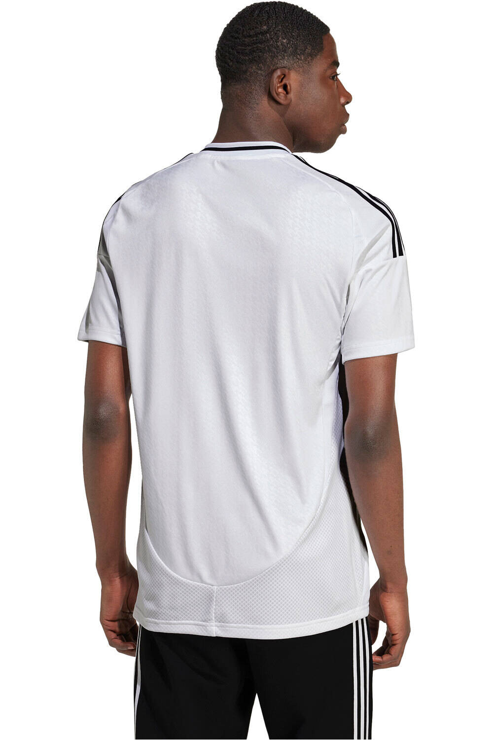 adidas camiseta de fútbol oficiales REAL MADRID 24/25 PRIMERA EQUIPACION BLANCO vista trasera