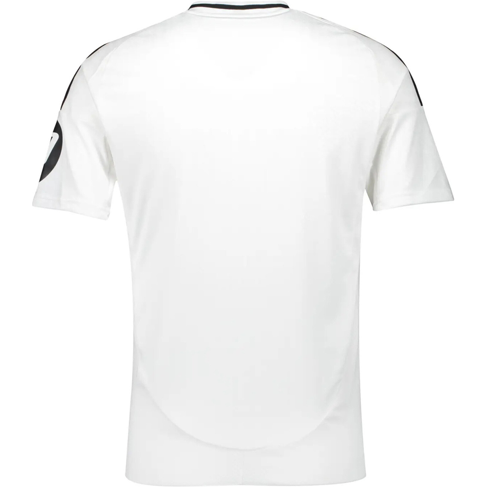 adidas camiseta de fútbol oficiales REAL MADRID 24/25 PRIMERA EQUIPACION BLANCO vista trasera