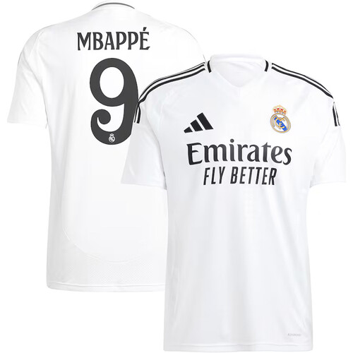 ADIDAS REAL MADRID 24/25 PRIMERA EQUIPACION MBAPPE blanco