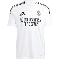 adidas camiseta de fútbol oficiales REAL MADRID 24/25 PRIMERA EQUIPACION MBAPPE BLANCO vista trasera