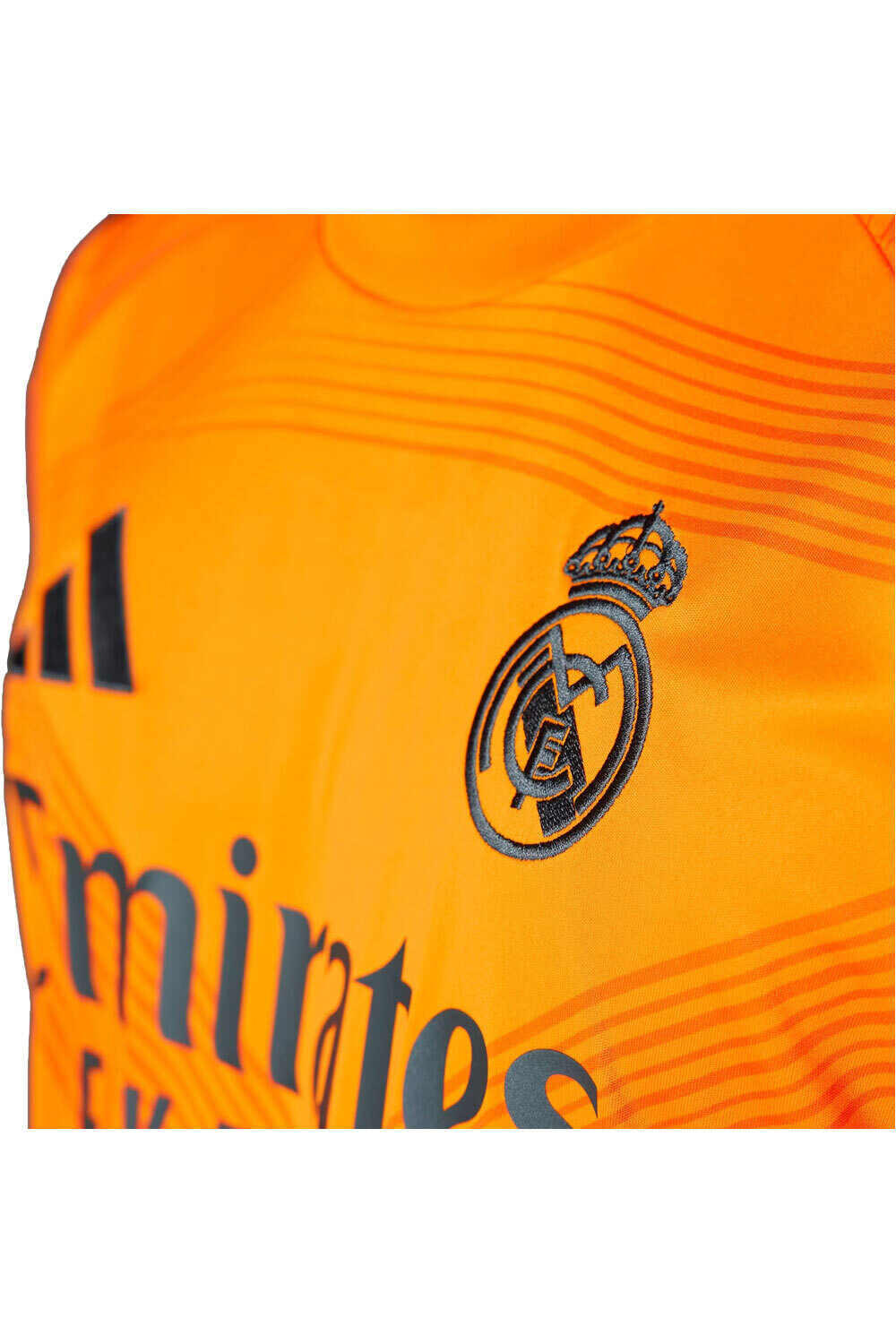 adidas camiseta de fútbol oficiales REAL MADRID 24/25 SEGUNDA EQUIPACION NARANJA vista detalle
