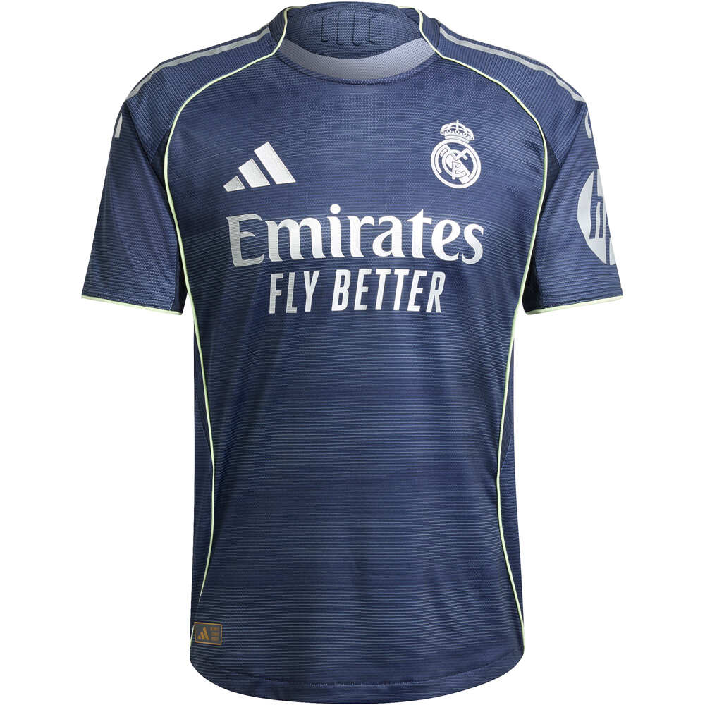 adidas camiseta de fútbol oficiales REAL MADRID 25/26 SEGUNDA EQUIPACION AZUL vista detalle