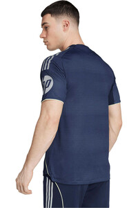 adidas camiseta de fútbol oficiales REAL MADRID 25/26 SEGUNDA EQUIPACION AZUL vista trasera