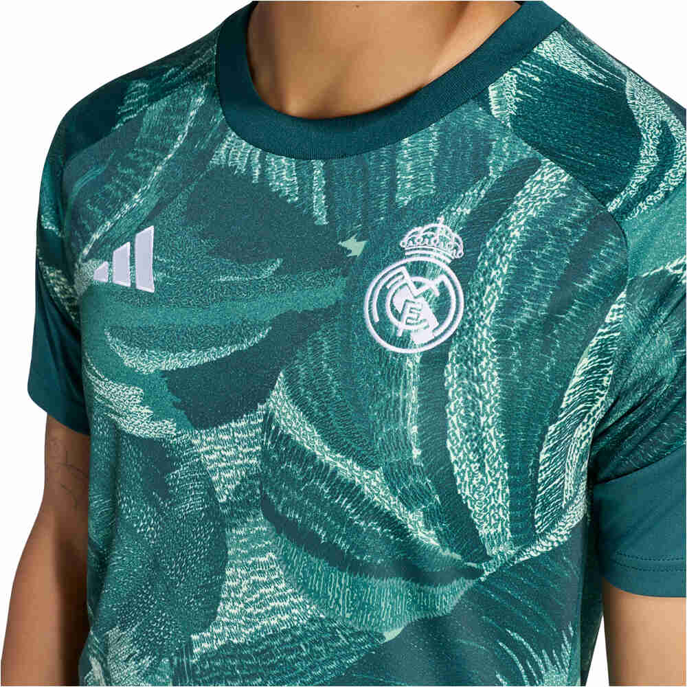 adidas camiseta de fútbol oficiales REAL MADRID 26/27 PRE PARTIDO NEGRO vista detalle