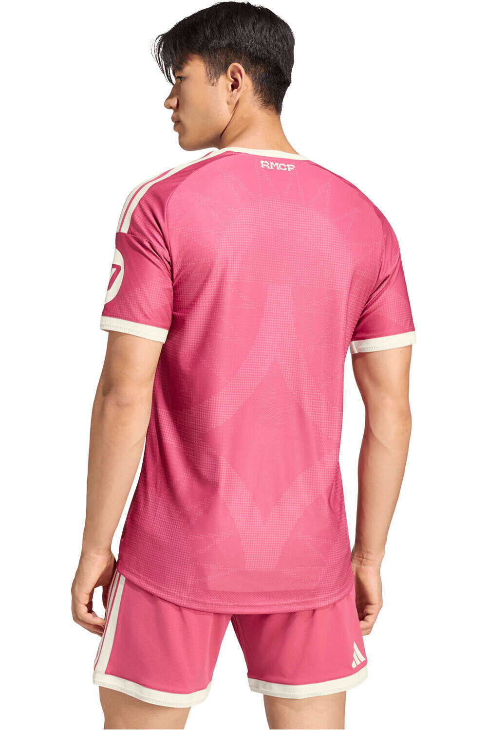 adidas camiseta de fútbol oficiales REAL MADRID 26/27 TERCERA EQUIPACIN ROSA vista trasera