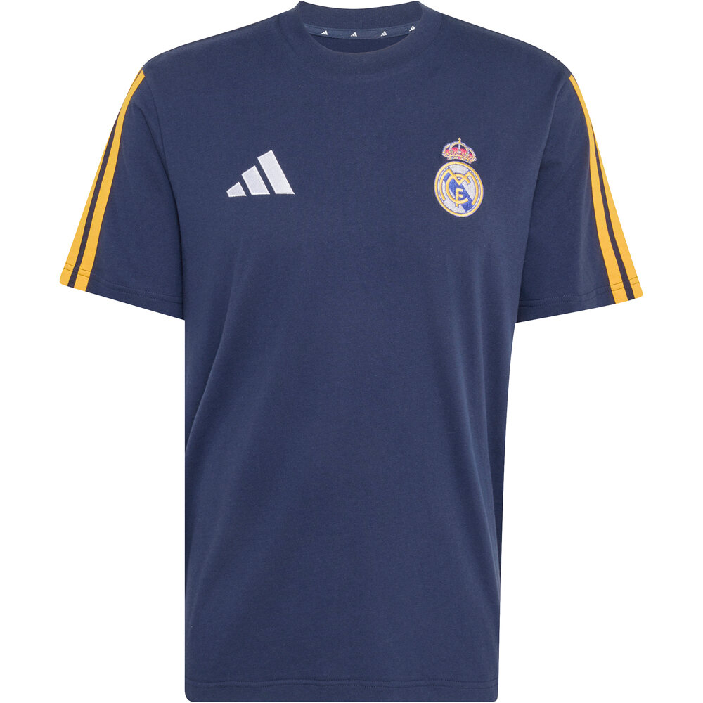 adidas camiseta de fútbol oficiales REAL MADRID DNA AZUL vista detalle
