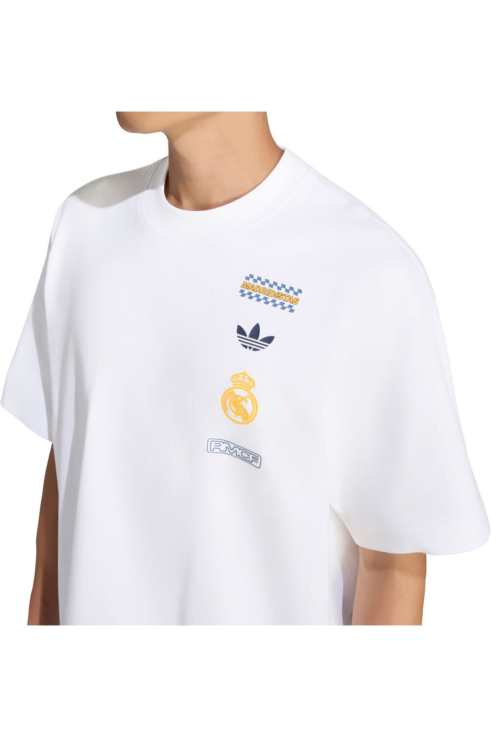 adidas camiseta de fútbol oficiales REAL MADRID LFSTLR BLANCO vista detalle
