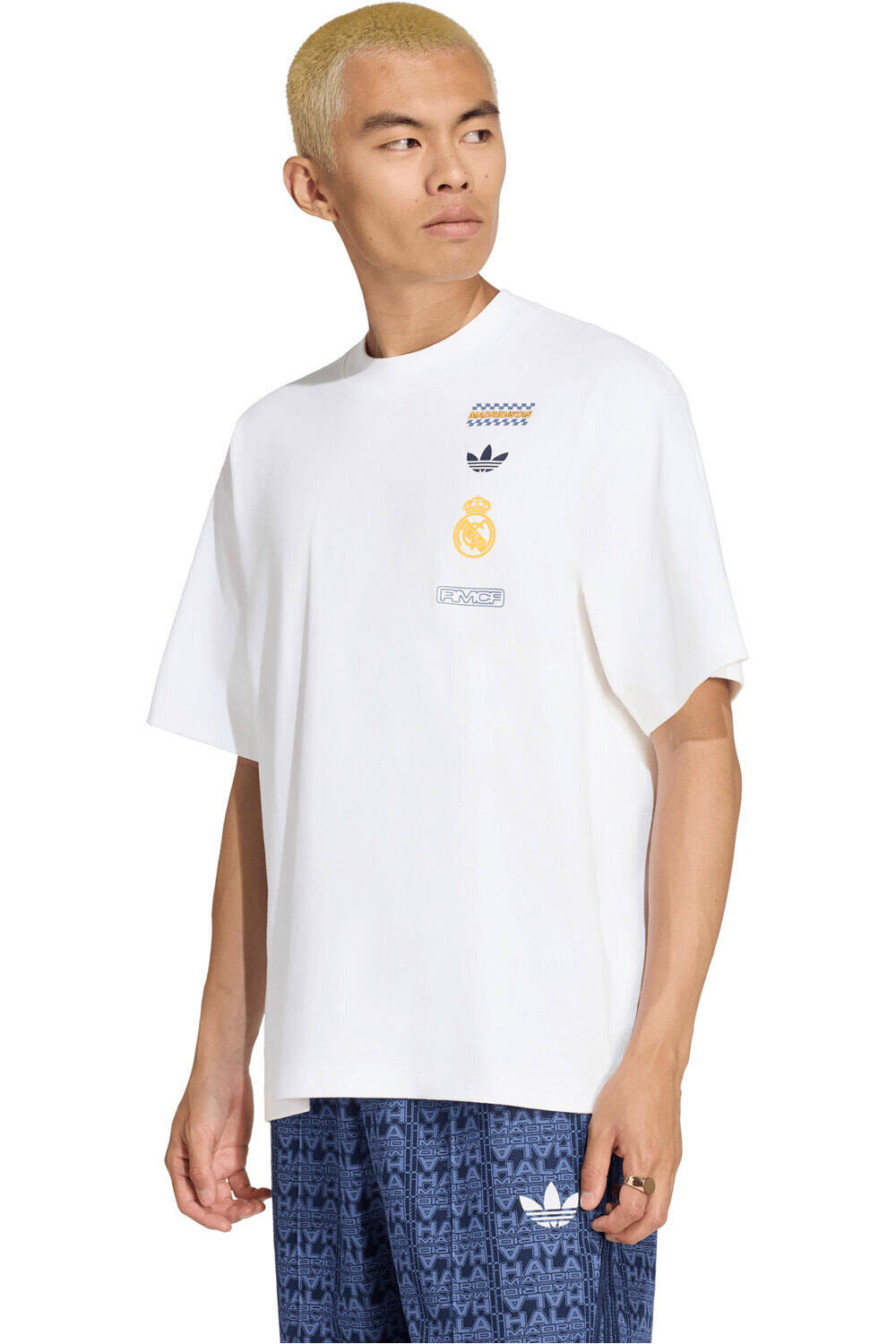 adidas camiseta de fútbol oficiales REAL MADRID LFSTLR BLANCO vista frontal