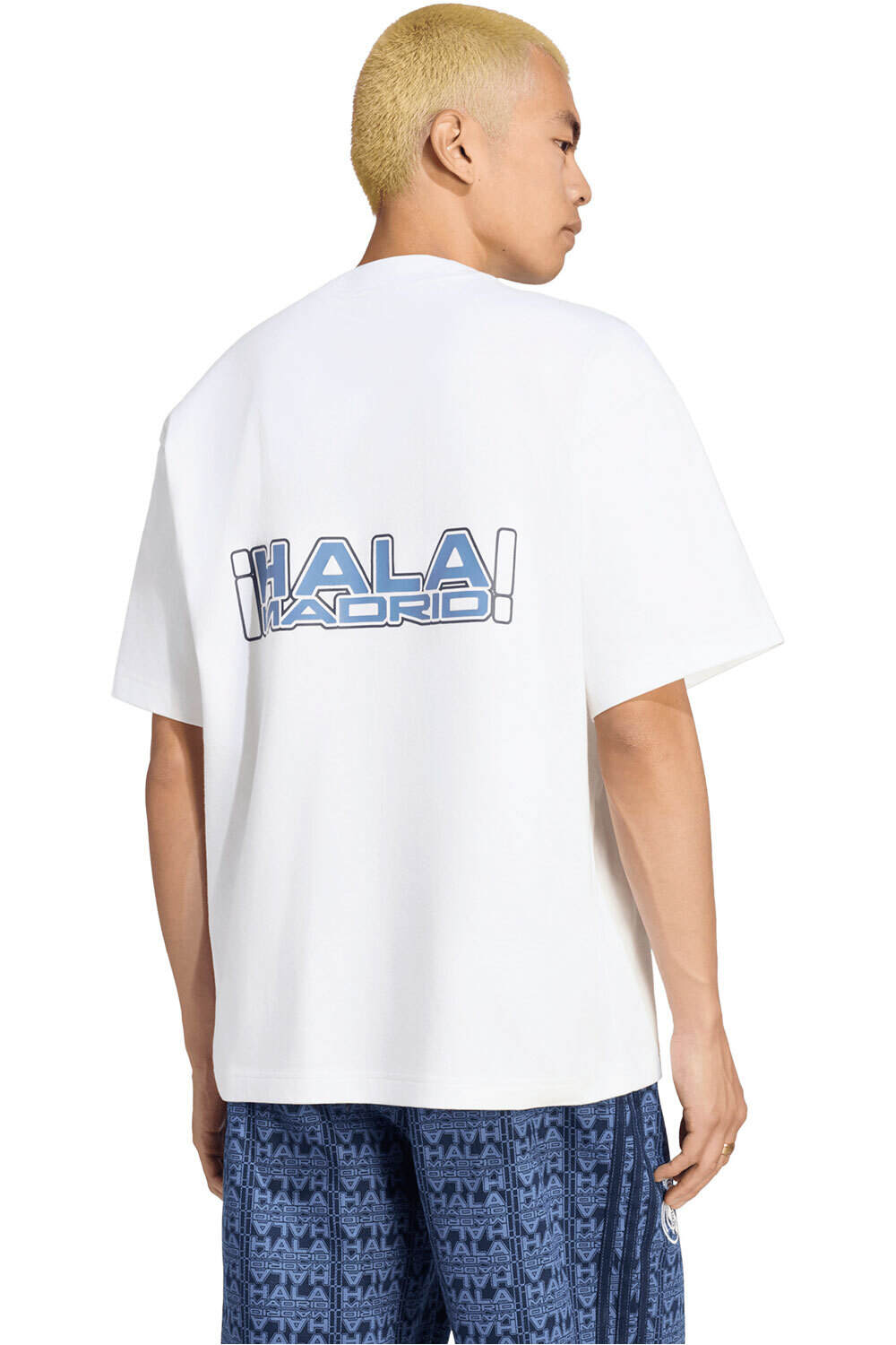adidas camiseta de fútbol oficiales REAL MADRID LFSTLR BLANCO vista trasera