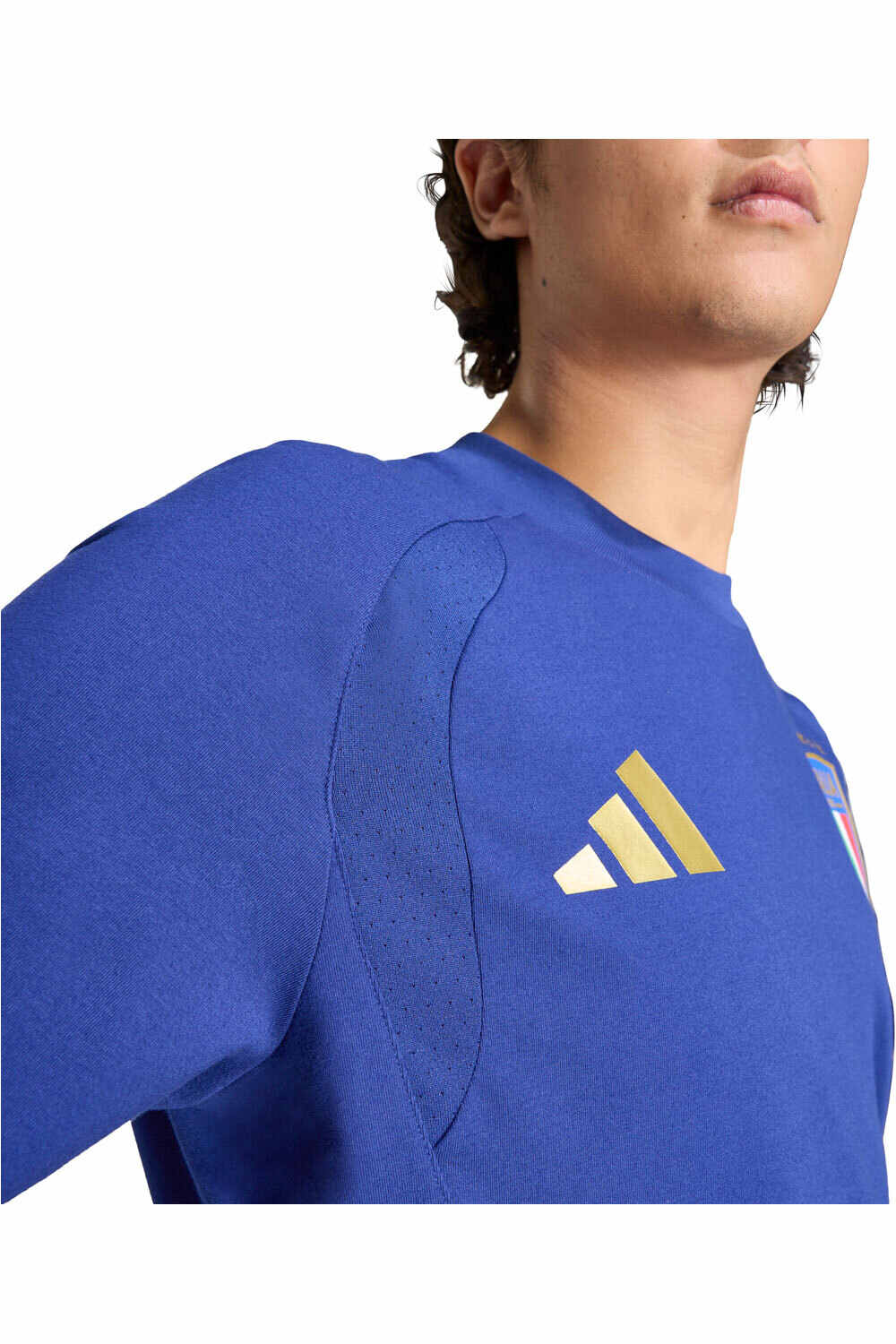 adidas camiseta de fútbol oficiales TIRO TRAVEL AZUL vista detalle