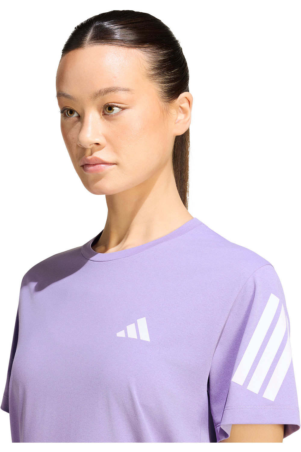adidas camiseta entrenamiento manga corta mujer ADI365/// T W MORADO vista detalle
