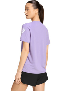 adidas camiseta entrenamiento manga corta mujer ADI365/// T W MORADO vista trasera