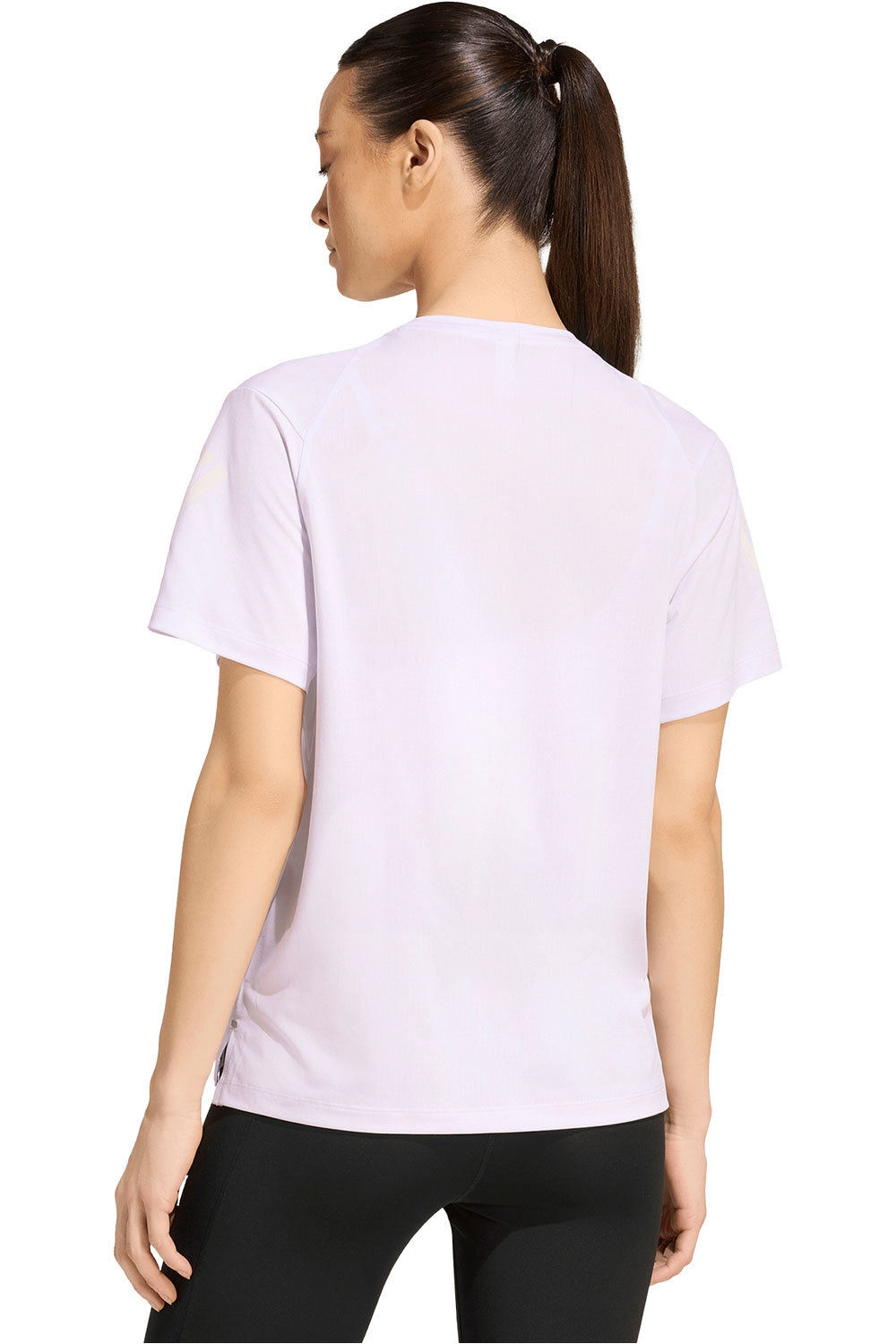 adidas camiseta entrenamiento manga corta mujer ADI365/// T W MORADO vista trasera
