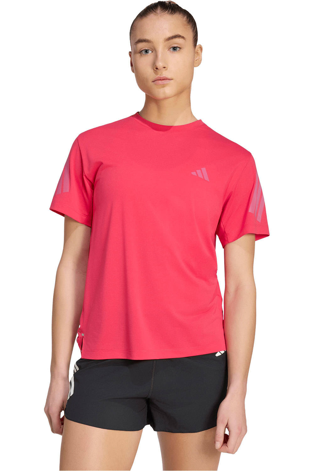 adidas camiseta entrenamiento manga corta mujer ADI365/// T W ROJO vista frontal