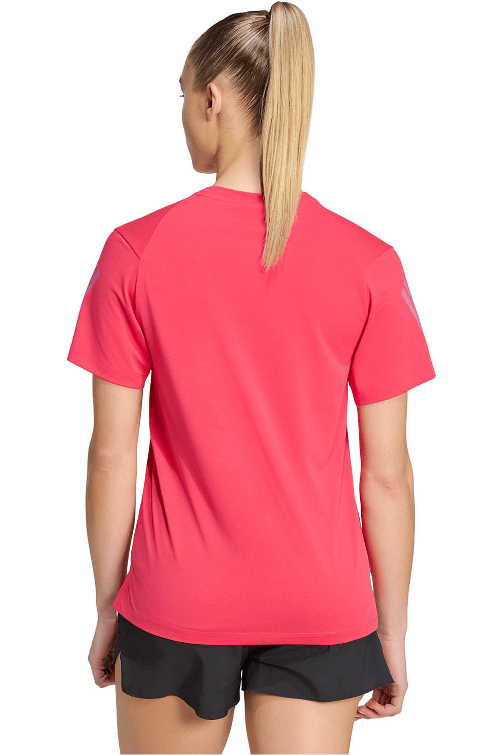 adidas camiseta entrenamiento manga corta mujer ADI365/// T W ROJO vista trasera