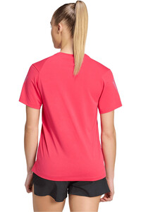 adidas camiseta entrenamiento manga corta mujer ADI365/// T W ROJO vista trasera