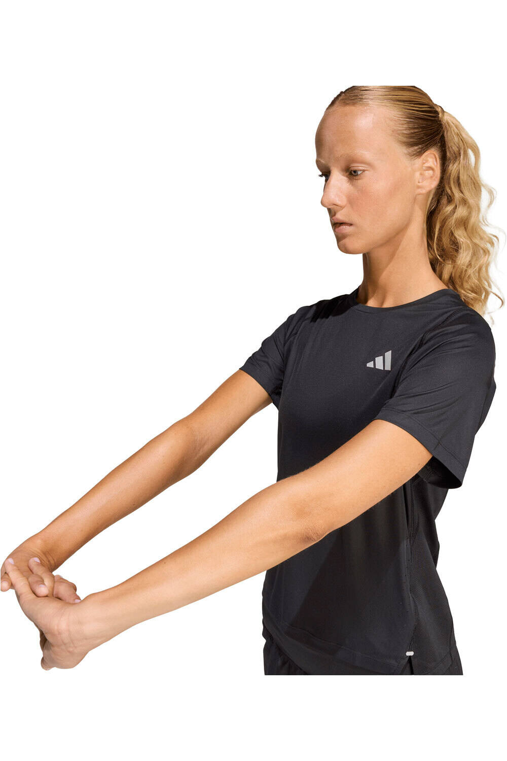 adidas camiseta entrenamiento manga corta mujer ADI365BREEZE NEGRO vista detalle