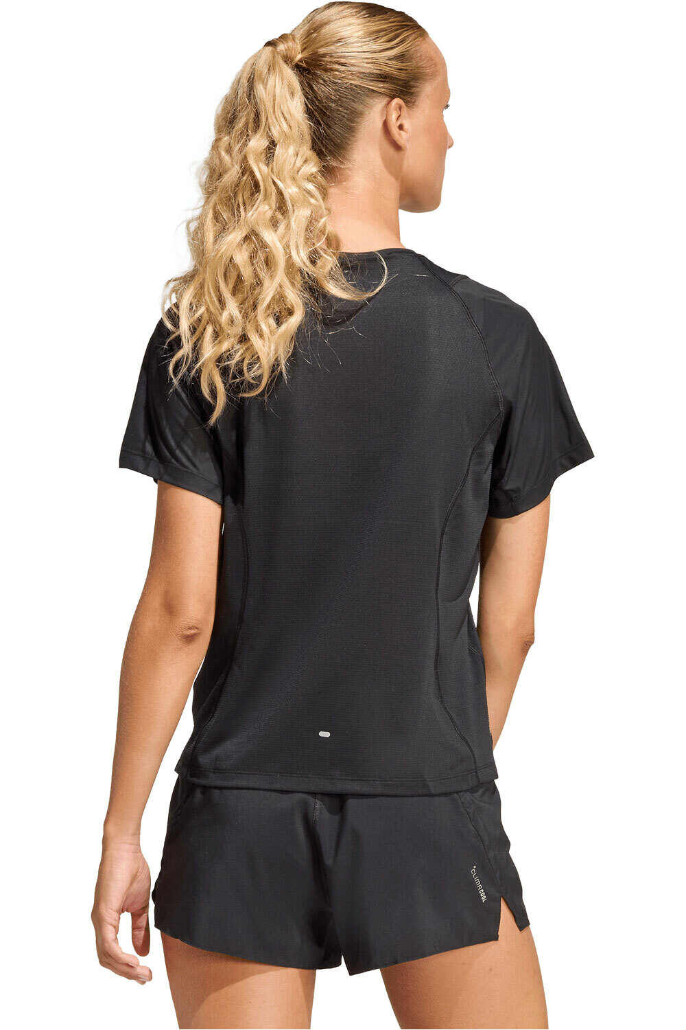 adidas camiseta entrenamiento manga corta mujer ADI365BREEZE NEGRO vista trasera