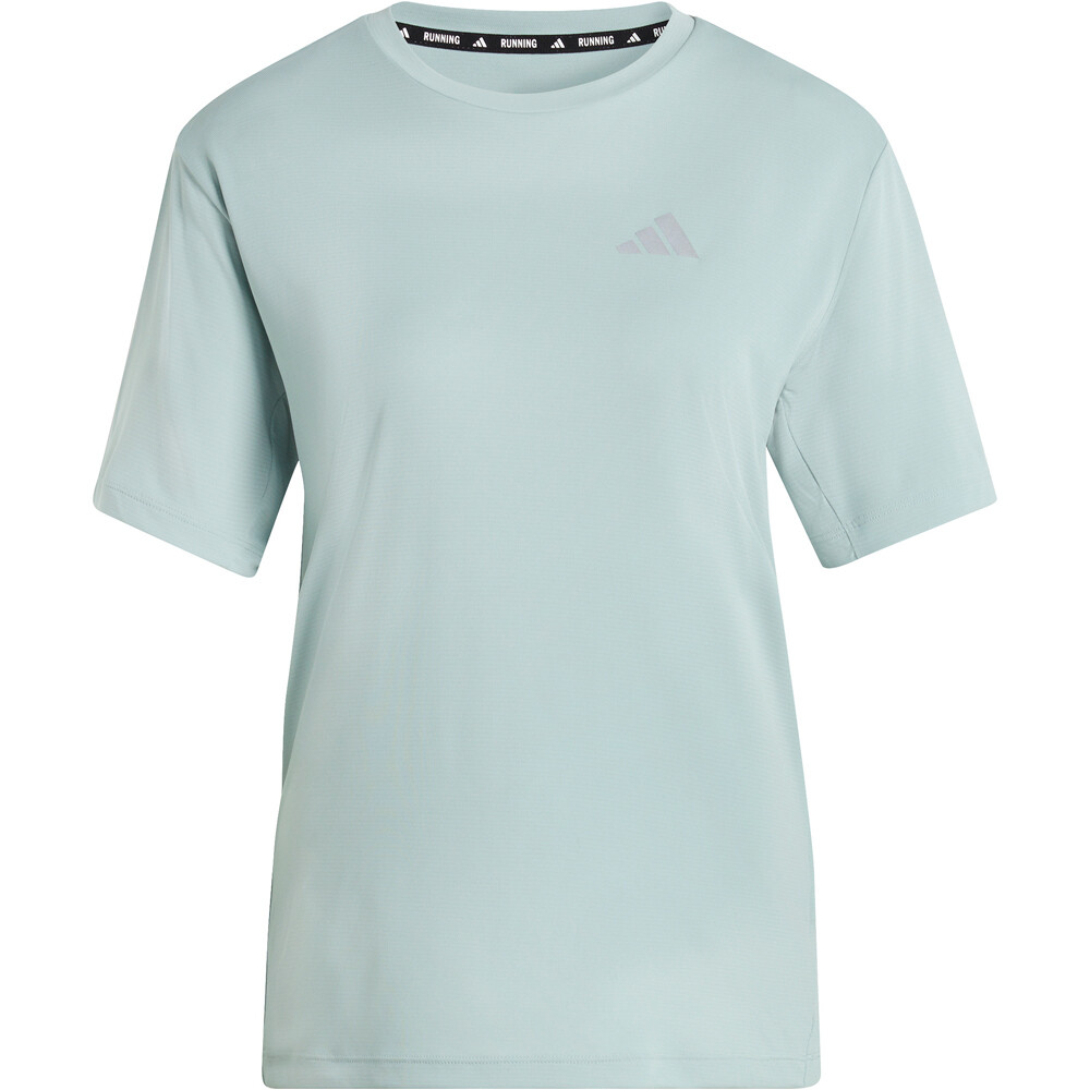 adidas camiseta entrenamiento manga corta mujer RUN ESSENTIALS VERDE 03