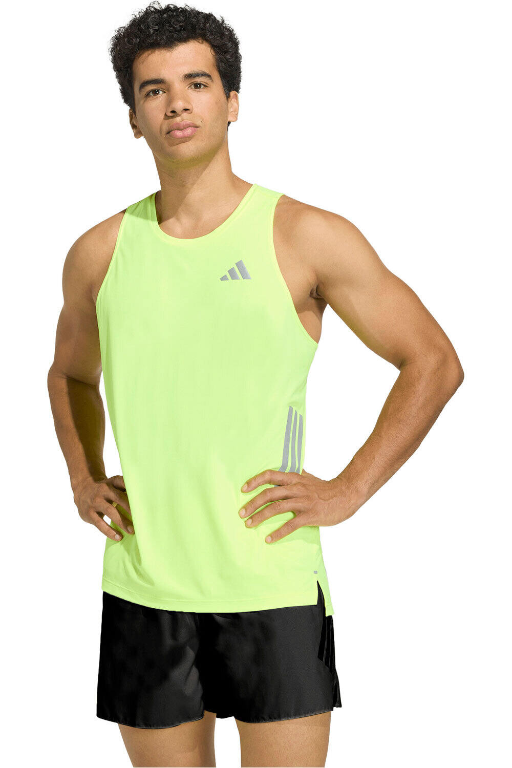 adidas camiseta entrenamiento tirantes hombre ADI365 AMARILLO vista frontal