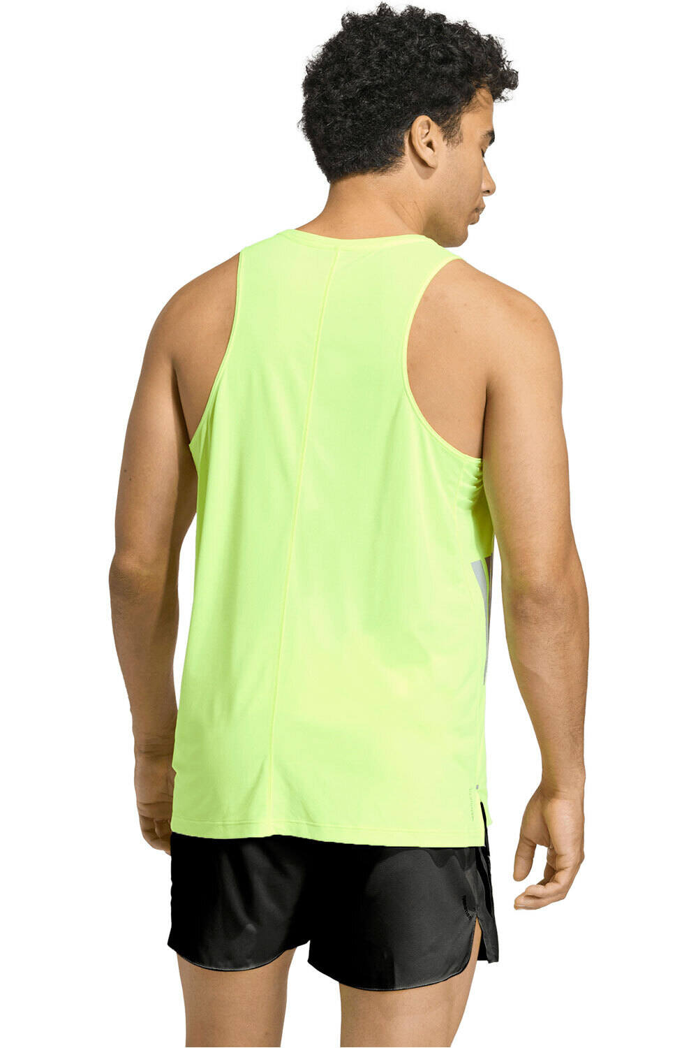 adidas camiseta entrenamiento tirantes hombre ADI365 AMARILLO vista trasera