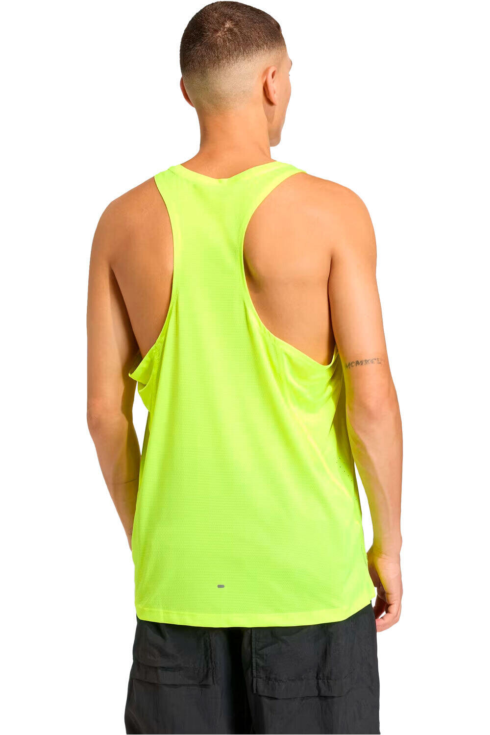 adidas camiseta entrenamiento tirantes hombre ADI365 BREEZE AMARILLO vista trasera