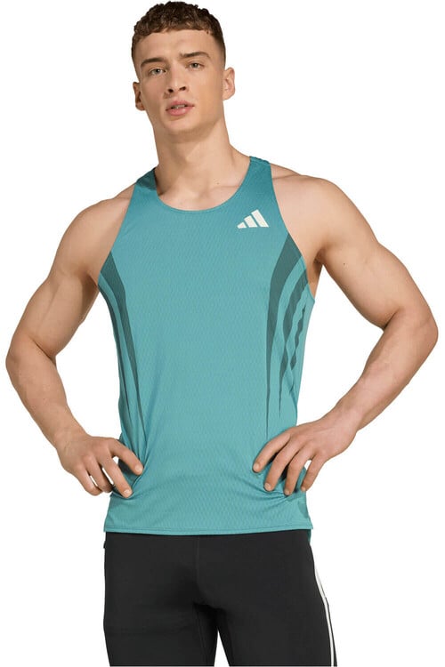ADIDAS ADIZERO ARCHIVE SINGLET verde
