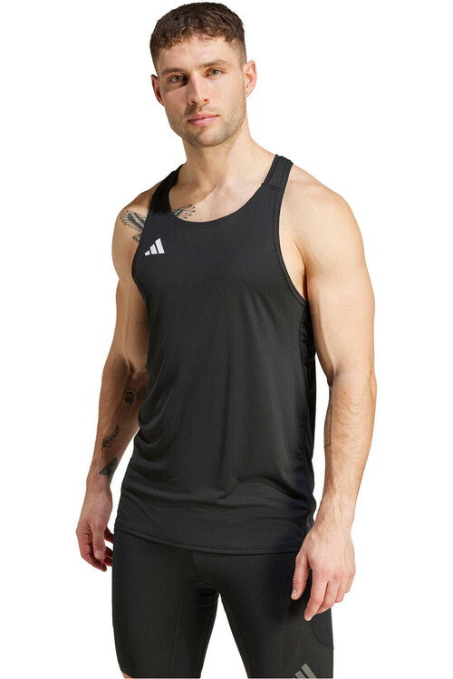 ADIDAS ADIZERO ESSENTIALS SINGLET negro