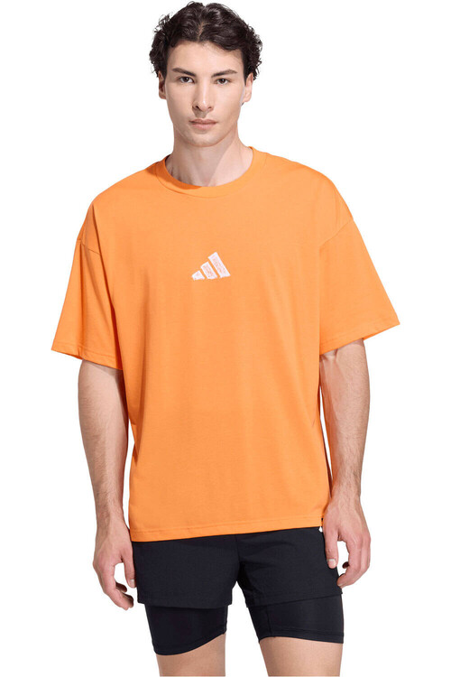 adidas camiseta fitness hombre CLIMACOOL PRIMELIFT GRAPHIC NARANJA