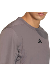 adidas camiseta fitness hombre D4T POWER 3 STRIPES MORADO 03